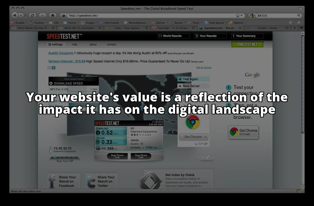 What is a website valuation?